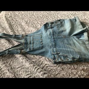 Torrid True Blue Denim Overall SHORTS